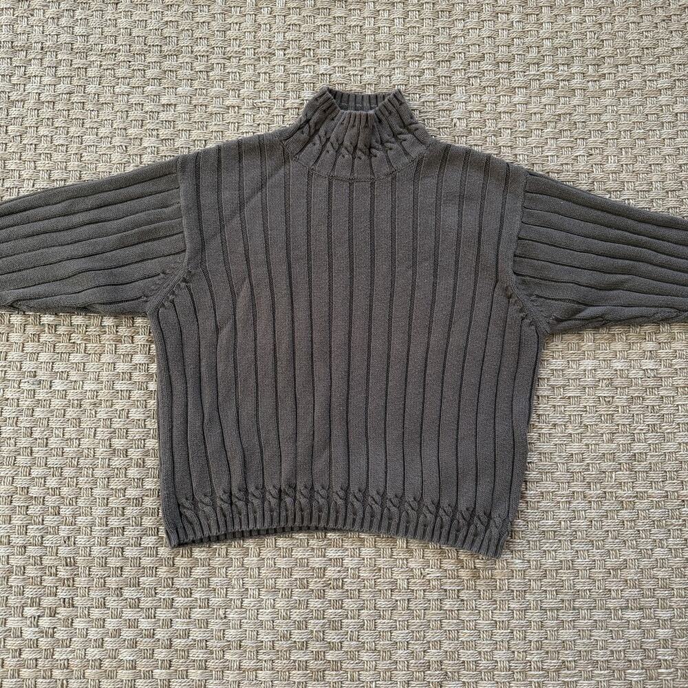 Vintage Talbots Women’s 100% Cotton Mock Neck Sweater Size Small - Picture 4 of 11